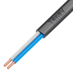 Кабель силовой медный ВВГ-Пнг(А)-LS TOKOV ELECTRIC, 2х1.5 мм², ОК (N), 660 В, бухта 100 м [УТ000028381]