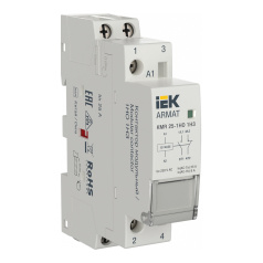 Контактор модульный IEK ARMAT KMR 25А 12В AC/DC 1НО 1НЗ [AR-KMR20-025-11-012]