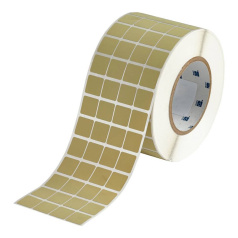 Этикетки Brady THT-50-724-10 полиимид, 19.05 х 19.05 мм, зеленовато-янтарные, 10000 шт [brd139888]