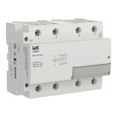 Контактор модульный IEK ARMAT KMR 100А 24В AC/DC 4НО [AR-KMR20-100-40-024]