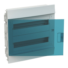 Бокс в нишу ABB Mistral41 36М, зеленая дверь, с клеммами, 2 ряда [1SLM004101A1206]