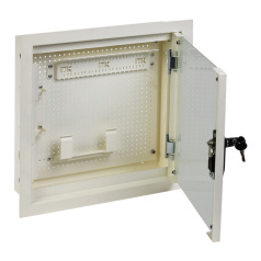 Шкаф мультимедиа 3 комнаты ITK LINEA R 400х400 мм, белый [LR16-4H41-G-FR3]