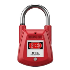 Замок блокировочный электронный со стальной дужкой, 27 мм, Ø 4.5 мм, красный [gwrbSC02RED]