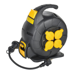 Удлинитель на катушке УК10 IEK TWIST, 2P+PE 3х1.5 мм², КГ, с автосмотчиком,10 м [TW-KP27-16-04-10-44]