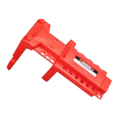 Блокиратор шарового вентиля малый удлиненный с дополнительными фиксаторами, внешний Ø трубы 13 - 70 мм, красный [gwrF06A]