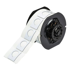 Этикетки Brady B30EP-167-593-WT под кнопку, полиэстер, 30.48 х 38.1 мм, Ø 22.5 мм, белые, 235 шт [gws118051]