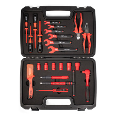 Набор диэлектрического инструмента электрика КВТ НИИ-11 ПРОФИ (23 предмета) [65186]