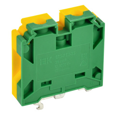 Клеммная колодка IEK "ARMAFIX" CTS-PEN 35 мм², заземление, желто-зеленая [YCT11-02-K52-035]