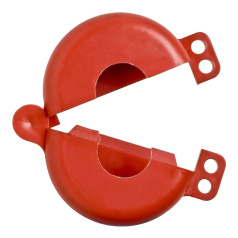 Блокиратор вентиля баллона, Ø отверстия для шпинделя 32 мм, полистирол, красный [gws46139]