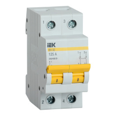 Выключатель нагрузки IEK KARAT, ВН-32, 2P, 125А [MNV10-2-125]
