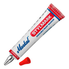 Термостойкая маркировочная паста Markal Stylmark до 200°C, красная, 2 мм [96642]