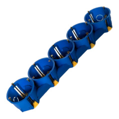 Коробка установочная пятипостовая Kopos GIPS для полых стен Ø 68x45 мм, KUG-68-45/5 (NA)