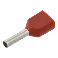 Наконечник втулочный изолированный двойной IEK НШВИ(2) 0.75-8 (100 шт) [UTE10-D75-100]