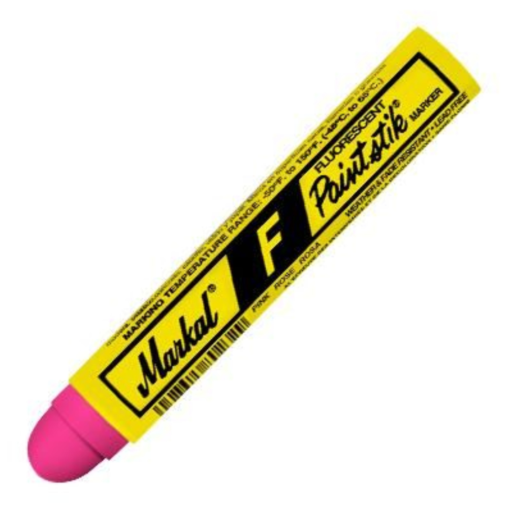 Твердый маркер-краска Markal F Paintstik, флуоресцентный розовый, 17 мм [82842]