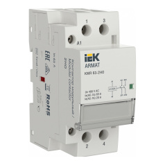 Контактор модульный IEK ARMAT KMR 63А 24В AC/DC 2НО [AR-KMR20-063-20-024]