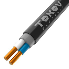 Кабель силовой медный ППГнг(А)-HF TOKOV ELECTRIC, 2х1.5 мм², ОК (N), 660 В [ТХМ00409112]