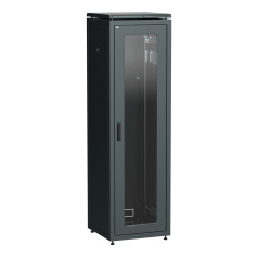 Шкаф сетевой 19" ITK LINEA N 33U 600х600 мм, чёрный [LN05-33U66-G]