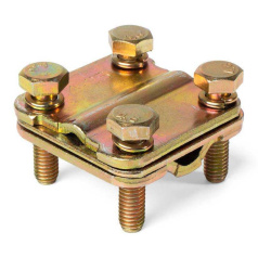 Зажим заземления крестообразный Fortisflex ЗАК-40 [83721]