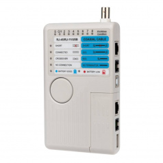 Тестер кабеля универсальный 5 в 1 RJ-45 + RJ-11 + 1394 + USB + BNC 3468 Rexant [12-1003]