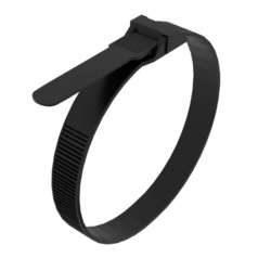 Хомут-стяжка нейлоновая усиленная с двойным замком Rexant 180 x 6.0 мм, черная (100 шт) [07-0186]