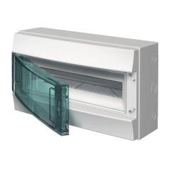 Бокс настенный ABB Mistral65, 18М, прозрачная дверь, с клеммами [1SLM006502A1203]