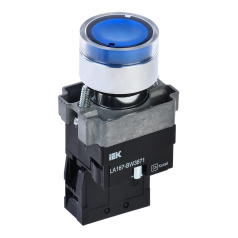 Кнопка управления с подсветкой IEK LA167-BW3671 Ø 22 мм, RC 1NO, синяя [BBT20-BW3671-1-12-67-K07]