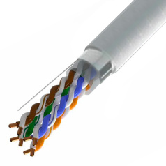 Кабель витая пара F/UTP TOKOV ELECTRIC "TOKOV PRO Fluke tested", категория 5E, 4х2х24AWG, PVC, серый [TKP-C06-F42-5E-305-PVC]