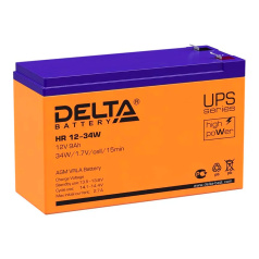 Аккумулятор UPS Delta 12В 9А.ч HR 12-34 W [4614010630004]