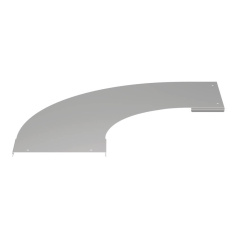 Крышка поворота лестничного IEK LESTA 90° 600мм R300 [CPG04D-4-90-600-10]