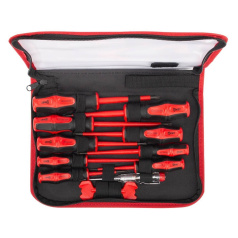 Набор диэлектрических отверток КВТ НИО-12 ПРОФИ, 12 шт [103016]