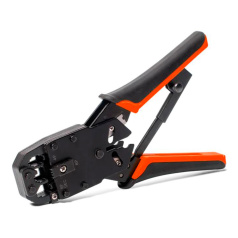 Кримпер КВТ JT-03 с 3-мя встроенными модулями для обжима RJ-45, RJ-12, RJ-11 [79759]