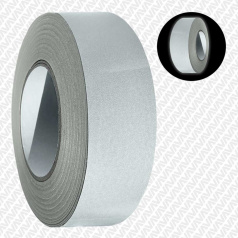 Светоотражающая лента самоклеющаяся белая, 50 мм х 45.7 м