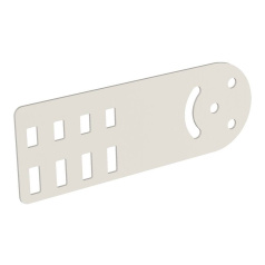 Пластина шарнирная IEK 80мм [CLM51D-PSH-080-9016]