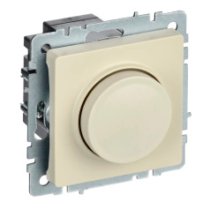 Светорегулятор поворотно-нажимной IEK BRITE СС10-1-0-БрКр 600Вт бежевый [BR-D20-0600-K10]