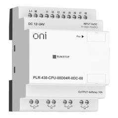 Модуль коммуникационный (модуль ПЛК) 430 ONI ЦПУ 8 DI 4 RO 24В DC [PLR-430-CPU-08D04R-0DC-00]