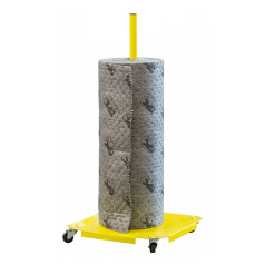 Мобильный стальной держатель Brady DJR128 для рулона SPC шириной до 500 мм, вертикальный, напольный, на колесах [spc830954]