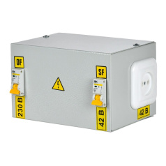 Ящик с понижающим трансформатором IEK ЯТП-0.25, 230/42-2 36, УХЛ4, IP30 [MTT12-042-0250]