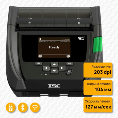 Портативный принтер TSC Alpha-40L, 203 dpi, WiFi, Bluetooth [A40L-A001-1002]