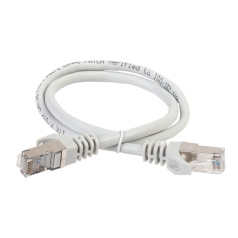Коммутационный шнур (патч-корд) ITK категория 5E, FTP, 1.5 м, серый [PC01-C5EF-1M5]