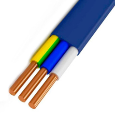 Кабель силовой медный ВВГ-Пнг(А)-LS, 3х1.5 мм², ОК (N PE), 660 В, бухта 50 м [ЭК000093312]