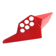 Угловой блокиратор шарового вентиля малый, внешний Ø трубы 6 - 25 мм, сталь, красный [gwrF03]