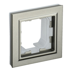 Рамка 1-местная IEK BRITE IP44 РУ-1-БрШ-44 шампань [BR-M12-44-K37]