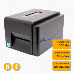 Термотрансферный принтер TSC TE300 U, 300 dpi, Bluetooth 4.0 [99-065A701-U1LF00]