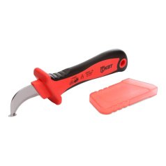 Нож электрика диэлектрический КВТ НМИ-01 с пяткой [63845]