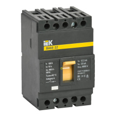 Автоматический выключатель IEK ВА88-32 3Р 100А 25кА [SVA10-3-0100]