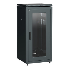 Шкаф сетевой 19" ITK LINEA N 24U 600х800 мм, чёрный [LN05-24U68-G]