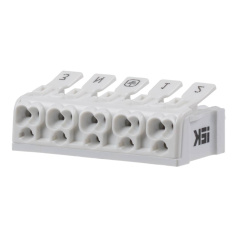 Клемма пружинная соединительная IEK КСП5-3L+N+PE [UKZ-B06-5P-F0-E0-10]
