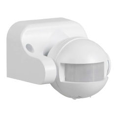 Датчик движения IEK ДД 009, 1100 Вт, 180°, 12 м, белый, IP44 [LDD10-009-1100-001]
