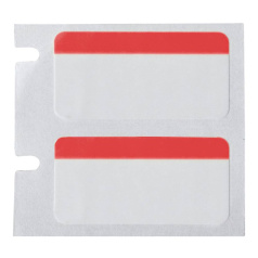 Этикетки Brady BPT-310-494-2.5-RD полиэстер, 25.4 х 12.7 мм, белые с красным, 2500 шт [brd306978]