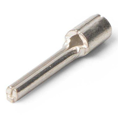 Наконечник штифтовой медный луженый по DIN КВТ НШП 1.5-12 [59120]